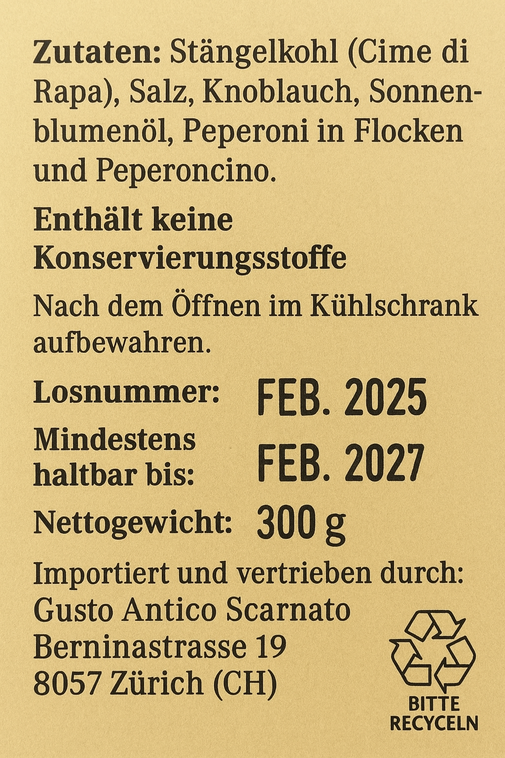 Cimette di Rapa sott’olio (300g)