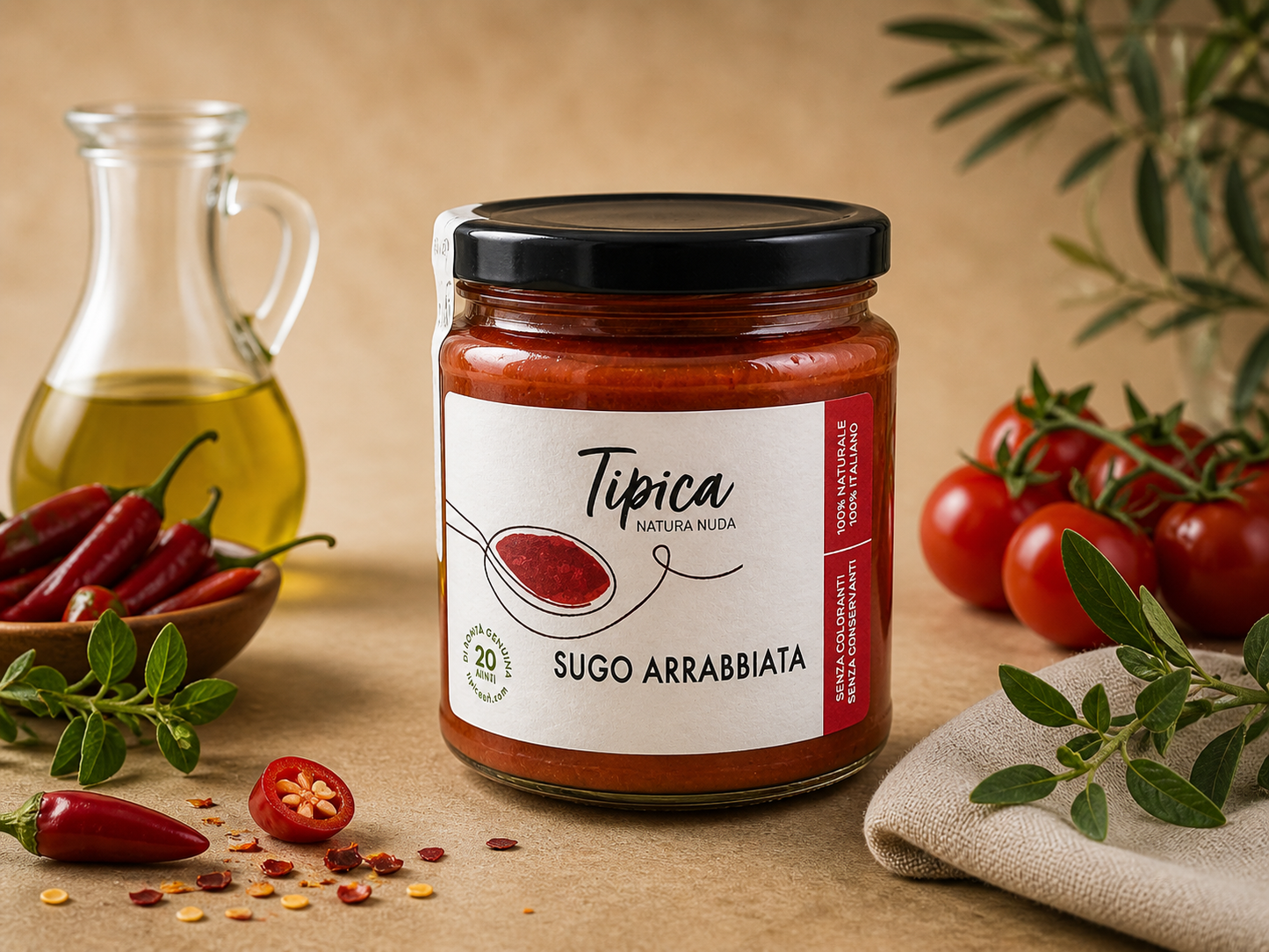 Sugo Arrabbiata  Scharfe Tomatensauce aus der Basilikata 314g