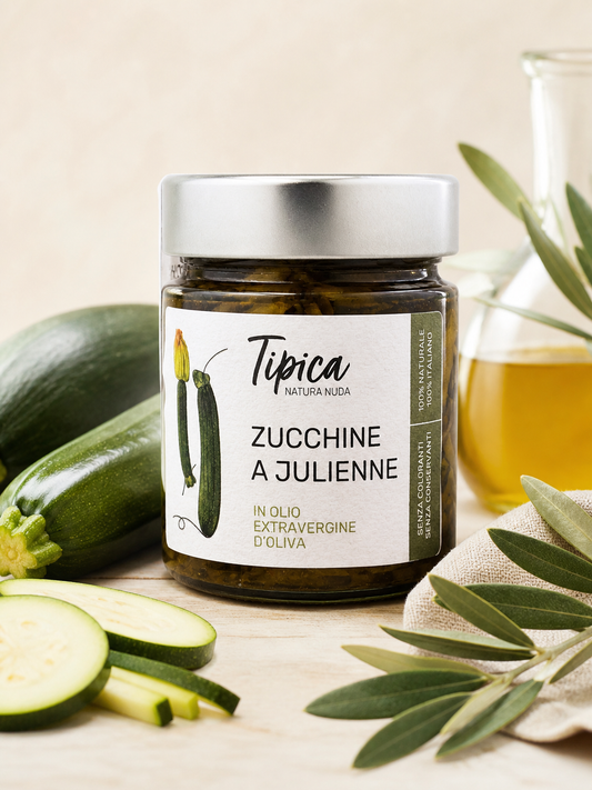 Zucchine a Julienne in Olivenöl Zucchini Antipasti aus der Basilikata 250g