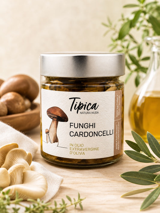 Funghi Cardoncelli in Olivenöl  Edle Pilz Antipasti aus der Basilikata 230g
