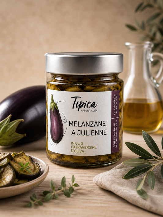 Melanzane a Julienne in Olivenöl – Auberginen Antipasti aus der Basilikata 250g
