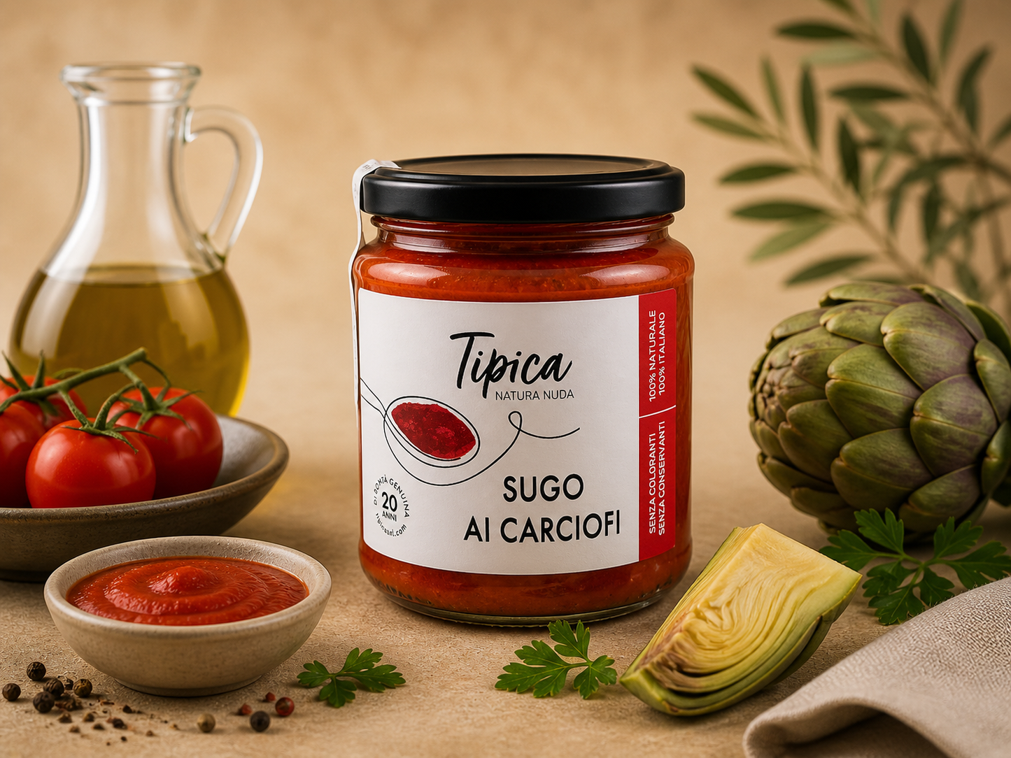 Sugo ai Carciofi  Artischocken Tomatensauce aus der Basilikata 314g